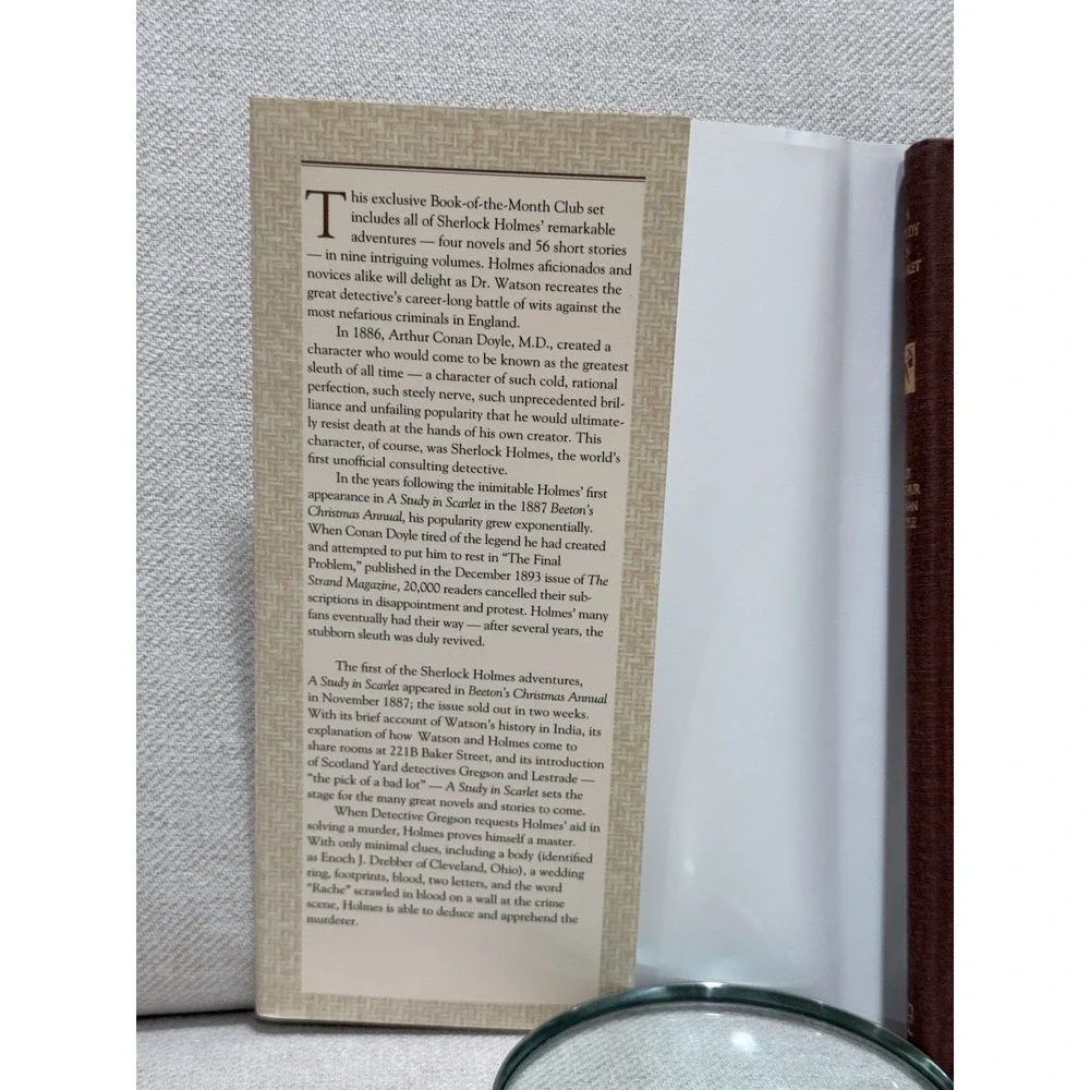 A Study In Scarlett Sherlock Holmes Sir Arthur Conan Doyle Hardcover 1994